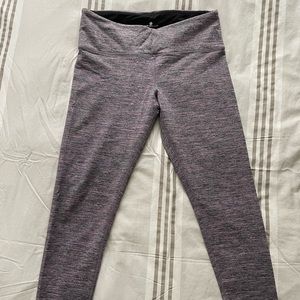 Tuff athletics large purple/grey leggings. Like new.